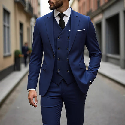 👔 JETZT 60 % RABATT! 🕴️ Slim-Fit Herren-Anzug, 3-teilig – Perfekte Passform, hochwertiger Stoff & ideal für formelle Anlässe 🤵