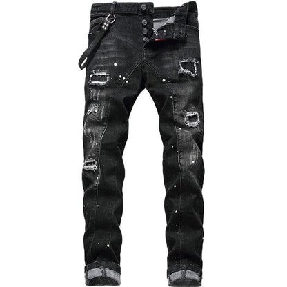 🔈🔈HEISSE NEUE PRODUKTE - 60% RABATT👖 Herren Slim Fit Jeans mit Rissen und Used-Look