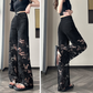 💜 LETZTER TAG – 60 % RABATT 💜 Damen-Hose mit Strass-Print und Cut-Outs