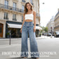 🔈🔈2026 NEUHEITEN – BESTSELLER🔥👖Hoch taillierte Jeans mit weitem Bein – einfaches Anziehen! Seitliche Schlitze lassen die Brise herein und halten Sie kühl. 🌸