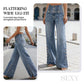 🔈🔈2026 NEUHEITEN – BESTSELLER🔥👖Hoch taillierte Jeans mit weitem Bein – einfaches Anziehen! Seitliche Schlitze lassen die Brise herein und halten Sie kühl. 🌸