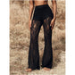 🔈🔈60 % RABATT!👖 Elegante, ausgestellte Spitzenhose mit hohem Bund – Integriertes Shorts-Futter & Boho-Chic für Sommer und Festivals 🌸