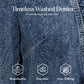 🧥 50 % RABATT !! 🌸 Damen-Jeansjacke mit Volants & offenem Vorderteil – Leicht & feminin – Vielseitig & schick 👗