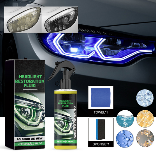 🔥SONDERANGEBOT 2026🔥 Scheinwerfer-Reinigungsflüssigkeit – Entfernt sofort Vergilbung und Oxidation, bietet kristallklaren UV-Schutz 🚗💡