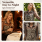 👚60 % RABATT! 🐆 Damenbluse mit Leopardenmuster und kontrastierendem Mesh – Langärmlig, figurbetont und perfekt für Büro und Abend ✨