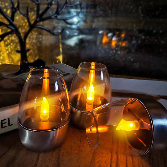 🕯️ 2 KAUFEN, 1 GRATIS! ☀️ 6er-Pack Solar-LED-Tischlampen – Flammenlos & wasserdicht, automatische Ein-/Ausschaltung mit Dämmerungssensor für Garten & Party 🏕️