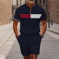 🔥60% RABATT🔥 Herren-Set: Hemd und Shorts mit Viertelreißverschluss