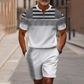 🔥60% RABATT🔥 Herren-Set: Hemd und Shorts mit Viertelreißverschluss