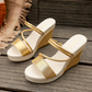 👡 50 % RABATT! ☀️ Sandalen mit Keilabsatz für Damen – Bequem, stabil und stylisch – perfekt zu Sommerkleidern, Shorts oder für einen Tag in der Stadt – gepolsterte Sohle für lange Spaziergänge 🌸