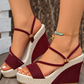 👡 50 % RABATT! ☀️ Sandalen mit Keilabsatz für Damen – Bequem, stabil und stylisch – perfekt zu Sommerkleidern, Shorts oder für einen Tag in der Stadt – gepolsterte Sohle für lange Spaziergänge 🌸