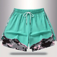 🏃‍60 % RABATT AUF 2-IN-1-SPORTSHORTS! 🔥 Atmungsaktives Material, Camouflage-Futter & Taschen für Damen 🏃‍♀️✨