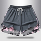 🏃‍60 % RABATT AUF 2-IN-1-SPORTSHORTS! 🔥 Atmungsaktives Material, Camouflage-Futter & Taschen für Damen 🏃‍♀️✨