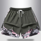 🏃‍60 % RABATT AUF 2-IN-1-SPORTSHORTS! 🔥 Atmungsaktives Material, Camouflage-Futter & Taschen für Damen 🏃‍♀️✨