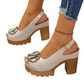 👡 60% RABATT! ✨ Elegante Peep-Toe-Sandalen mit Schnallenabsatz – Stilvoll, Bequem & Perfekt Für Jeden Anlass 🌸