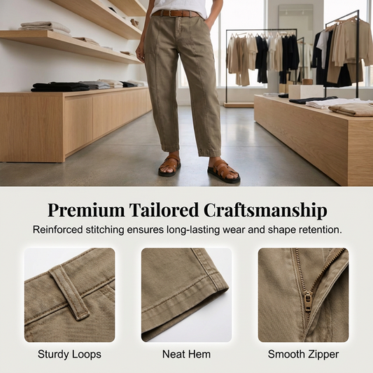Vielseitige, schmal zulaufende Hose 👖 Hochgeschnitten und figurbetont, praktische Taschen, knitterfreies Material, zaubert längere Beine 📏