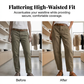 Vielseitige, schmal zulaufende Hose 👖 Hochgeschnitten und figurbetont, praktische Taschen, knitterfreies Material, zaubert längere Beine 📏