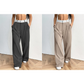 Stylische Hose mit weitem Bein 💃 Farblich abgesetzter Bund + hoher Bund ✨ Perfekt fürs Büro oder zum Shoppen 👜