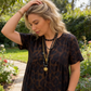 💃Leopardenkleid🐆 V-Ausschnitt, hohe Taille, figurschmeichelnder Schnitt, fließender Rock, atmungsaktive kurze Ärmel – verströmt im Nu wilde Eleganz! ✨