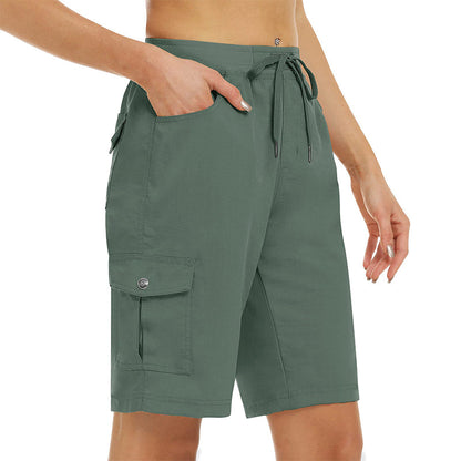 Cargo-Shorts 🩳 — Mit Seiten- & Cargotaschen: Viel Stauraum + Diebstahlschutz. UPF 50+ Sonnenschutz | Schnelltrocknender Stoff | Relaxed Fit mit Kordelzug | Ideal für Outdoor-Wanderungen 🏞️