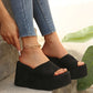 Sandalen mit optischer Verlängerung 👡 Zum Hineinschlüpfen, dicke Sohle für längere Beine, rutschfeste Oberfläche, ganztägiger Tragekomfort, perfekt für den Sommer ☀️