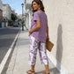 👚 60 % RABATT JETZT! 🔥 Lässiges Set aus Rundhals-Tunika-Top und weit geschnittener Hose – fließendes Design, weicher Stoff und perfekt für jeden Tag 🌸