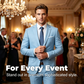✨👔60 % RABATT + KOSTENLOSER VERSAND 💼 Zweiteiliger Herrenanzug in moderner Passform – Atmungsaktiv, knitterfrei und professionell im Stil ✨