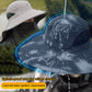 Professioneller Outdoor-Sonnenhut 🛡️ UPF50+ breite Krempe + Gesichtsmaske, atmungsaktives Design, Schutz vor Sonne und Insekten, die erste Wahl für Sommerwanderungen 🥾