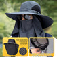 Professioneller Outdoor-Sonnenhut 🛡️ UPF50+ breite Krempe + Gesichtsmaske, atmungsaktives Design, Schutz vor Sonne und Insekten, die erste Wahl für Sommerwanderungen 🥾
