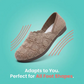 👟Atmungsaktive Strick-Freizeitschuhe für Damen✨ Atmungsaktives Strickmaterial hält die Füße kühl und komfortabel; flexible PVC-Sohle, bequem auch für lange Spaziergänge🚶