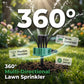 🌿💦 Präzisions-Gartensprinkler 360° – Vollständige Abdeckung, einfache Installation & sanfter Sprühstrahl (grün)