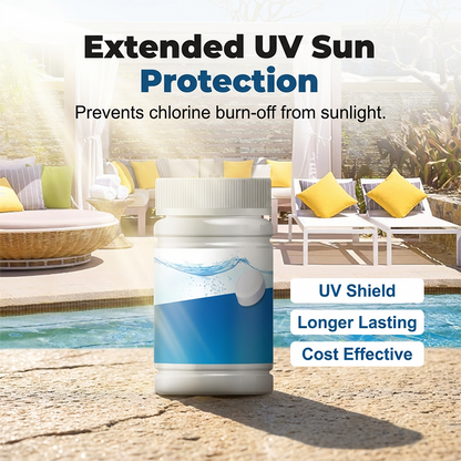 🛡️ 50 % RABATT! Pool-Chlorinatortabletten – Über Nacht von Grün zu Klar. Langsam auflösend, wartungsarm. Sanft zu Haut und Augen. Der beste Freund Ihres Pools. 🏖️✅