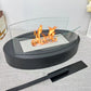 🔥✨ Rauch- und geruchloser Kamin | Elegante ovale Glaskuppel · Tragbar und leicht · Leicht zu entzündendes Bioethanol · Romantische Atmosphäre