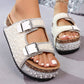 👡 50% RABATT! ✨ Glitzer-Pantoletten für Den Sommer – Ergonomisches Fußbett, Brillanter Glanz & Perfekt Für Elegante Strandtage Oder Partynächte 💃