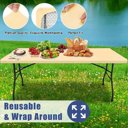 🧩✨ Passgenaue Spandex-Tischdecke für rechteckige & quadratische Tische – Fleckenschutz & nahtlose Passform 🛡️🍽️ für Küche, Party & Alltag. Dehnbar, waschbar, knitterfrei. 🔥 2er-Set Angebot!