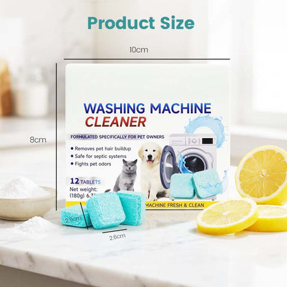 🏆 SONDERANGEBOT AM LETZTEN TAG! 🔥 NUR FÜR BEGRENZTE ZEIT: 2 KAUFEN, 1 GRATIS 🎁 Waschmaschinenreiniger – 12 Tabletten, reinigt den Innenbehälter gründlich und entfernt Tierhaare sowie Gerüche 🧼