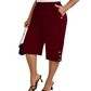 👖JETZT 50 % RABATT! 🌸Bequeme Caprihose für Damen mit elastischem Bund