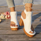 👡50 % RABATT✨ Sandalen mit offenem Zehenbereich und klobigem Absatz | Stabiler Absatz · Atmungsaktives, durchbrochenes Design · Verstellbare Fesselriemen · Rutschfeste Gummisohle · Vielseitiger Sommerlook