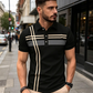 👕 50% RABATT! 🌞 Golf-Kurzarmhemd mit Streifen – lässig & funktional – Atmungsaktiv, leicht & perfekt für Golf, Büro oder heiße Sommertage ⛳