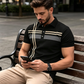 👕 50% RABATT! 🌞 Golf-Kurzarmhemd mit Streifen – lässig & funktional – Atmungsaktiv, leicht & perfekt für Golf, Büro oder heiße Sommertage ⛳