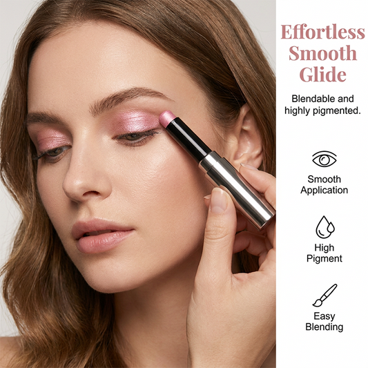 ✨50 % RABATT👁️ Drehbarer Lidschattenstift | Glanz mit einem Strich · Langanhaltend und wischfest · Seidig-geschmeidig, ohne zu ziehen · Hohe Farbabgabe · Kein Pinsel erforderlich