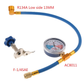 🔧 50 % RABATT! ❄️ R134a-Kältemittel-Befüllschlauch mit Manometer – auslaufsicher, gut ablesbar und kompatibel mit PKWs, LKWs oder Klimaanlagen zu Hause – sicheres Befüllen zum Selbermachen 🚗
