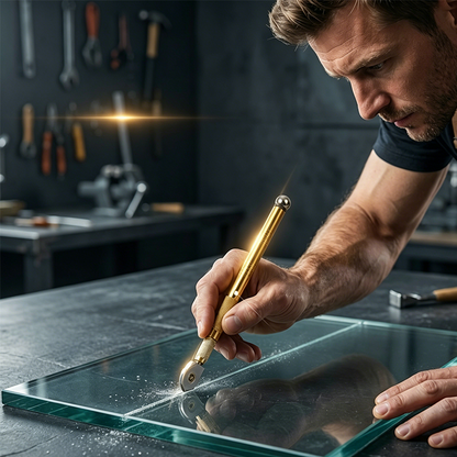 🔧 50 % RABATT! ✍️ Professioneller Glasschneider im Stiftdesign – Hartmetallscheibe, ergonomischer Griff und präziser Schnitt – ideal für Spiegel, Fenster oder Glaskunst 🪟