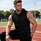 🔥 Ärmelloses Sport-Hoodie💧 Feuchtigkeitstransportierend · Schnell trocknend und scheuerfest🧢 Mit Kapuze, sonnen- und windabweisend · 🏋️ Ideal für Krafttraining, Laufen und Freizeit