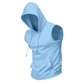 🔥 Ärmelloses Sport-Hoodie💧 Feuchtigkeitstransportierend · Schnell trocknend und scheuerfest🧢 Mit Kapuze, sonnen- und windabweisend · 🏋️ Ideal für Krafttraining, Laufen und Freizeit