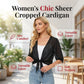 📢📢50 % RABATT !! ⏰Elegantes, kurzes Chiffon-Top für Damen mit Bindeband vorne