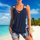 🏖️ 50 % RABATT! ✨ Sportlicher Zweiteiler – gekreuzter Ausschnitt, Boy-Shorts, schnell trocknend 🏄‍♀️