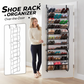 🔥 50% RABATT! 👟 Platzsparender Schuhorganizer für Tür & Wand ✨ Mehrstöckig, Für bis zu 24–36 Paar Schuhe & Ideal für Zuhause oder Wohnheim