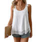 👕✨ 50% RABATT – NUR FÜR KURZE ZEIT! Elegantes Tanktop mit Spitzen-Trägern und Punktmuster – Lässig, feminin & perfekt für Sommer & Alltag ✨