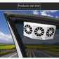 🌀 50% RABATT! 🚗 Solarbetriebener Auto-Abluftventilator – Doppel-Turbo & Temperaturanzeige – Kabellos, energiesparend – hält den Innenraum kühl bei Sonne ☀️🌬️✨