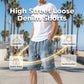 👖 50 % RABATT! 🏙️ Lose sitzende Denim-Cargo-Shorts für Herren – High-Street-Style & verstellbare Passform 🛹